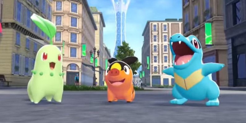 hikorita, Tepig, Totodile are the starters for z-a