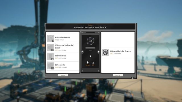 satisfactory heavy encased frame alternate recipe inside manufacturer menu