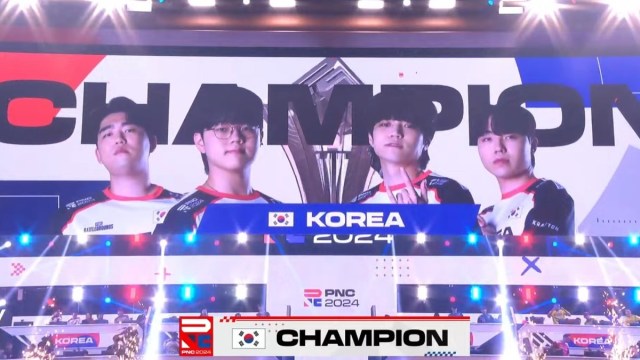 South Korea declared as champions of PNC 2024 on the big screen after the final round completed