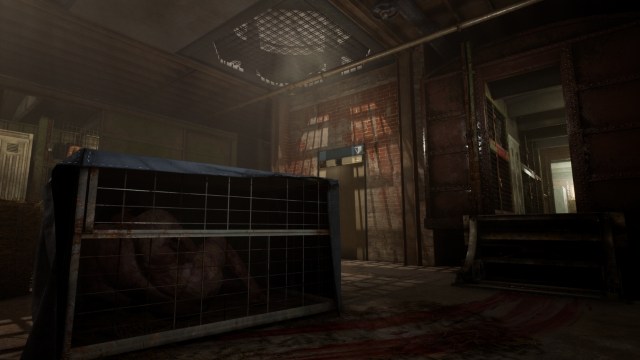 A dark room with cages in the outlast trials