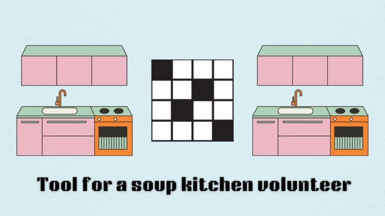 art for sept. 13 tool for a soup kitchen volunteer clue in nyt mini crossword