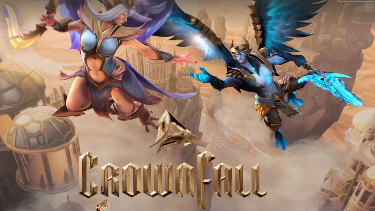 Crownfall's Vengeful Spirit and Skywrath Mage arcanas with the event logo below them