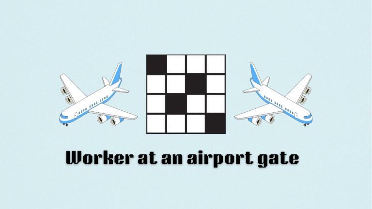 The Worker at an airport gate clue on the NYT Mini Crossword.