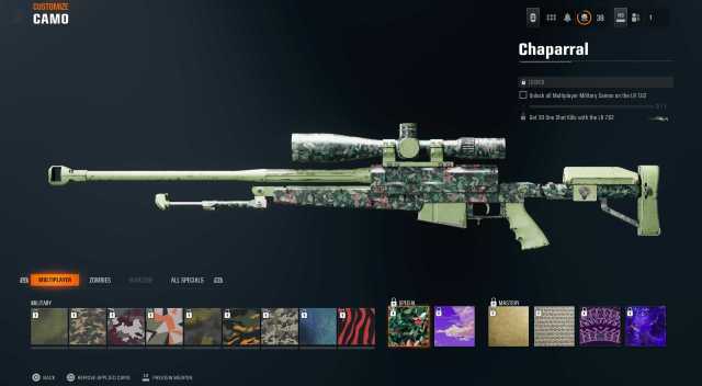 LR 7.62 Special camo in Black Ops 6.