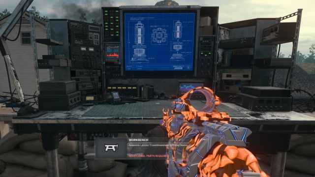 A player looking at a Workbench in Black Ops 6 Zombies.