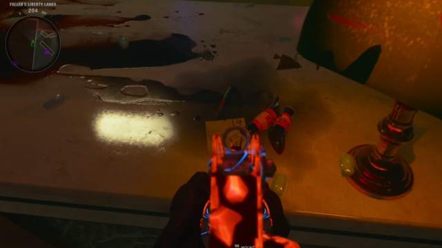 A player looking at a post-it note on a desk on the Liberty Falls map in Black Ops 6.