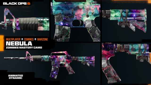 An overview of the Nebula Mastery Camo in Black Ops 6 Zombies.