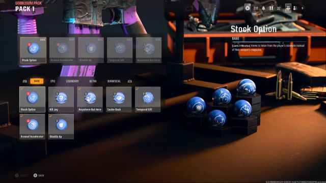 An example of the Gobblegum loadout screen in Black Ops 6 Zombies.