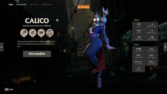 An image of Calico, a hero in Deadlock who uses her cat to attack enemies.