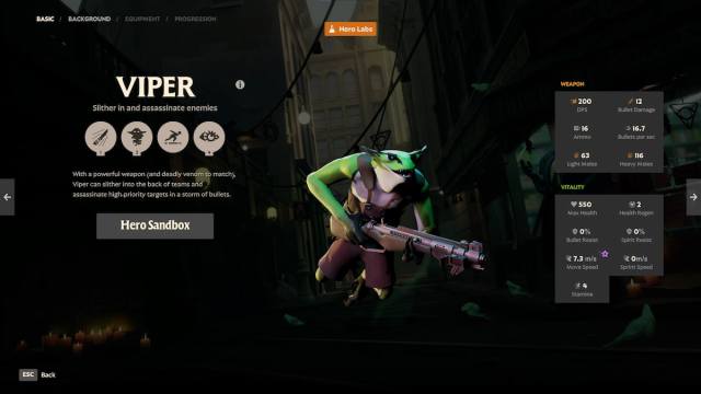 An image of Viper from Deadlock, a lizard with a poisonous gun.