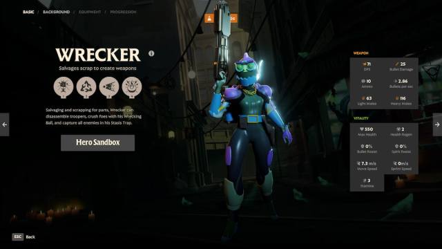 An image of Wrecker from Deadlock, a character that destroys troopers and turns them into ammo.