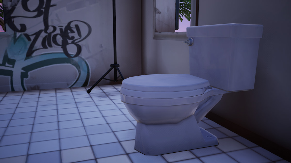 Picture showing a Toilet in Fortnite.