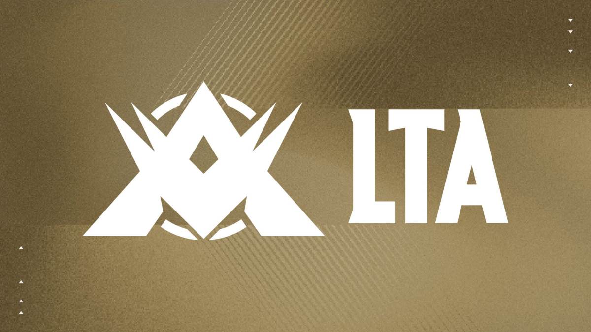 League of Legends Championship of The Americas (LTA) logo on golden background