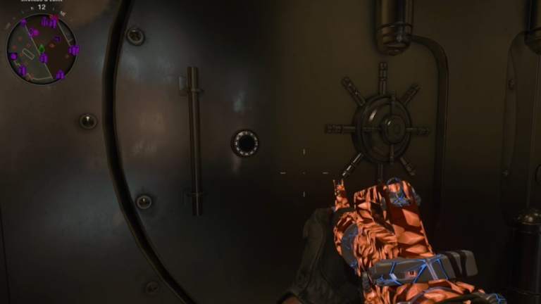 A player looking at the vault on the Liberty Falls map in Black Ops 6.