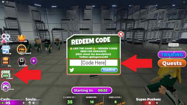 How to redeem Roblox Squid Game codes