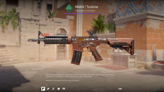 CS2 M4A4 Turbine skin preview