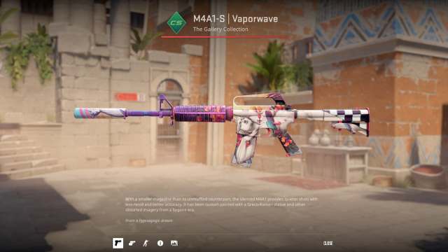 CS2 M4A1-S Vaporwave skin preview