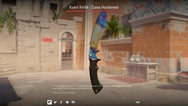 CS2 Kukri Knife Case Hardened skin preview