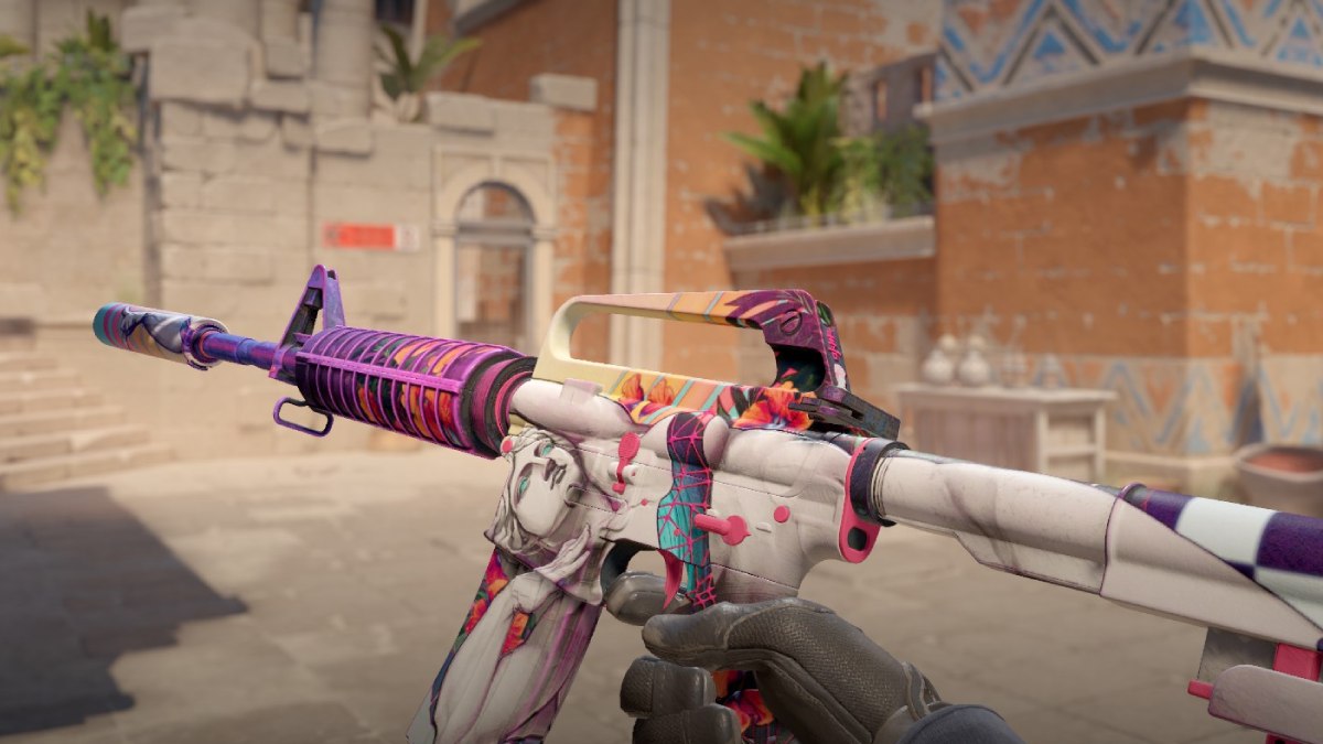 CS2 M4A1-S Vaporwave in first person