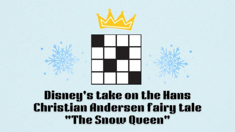 The Disney's take on the Hans Christian Andersen fairy tale "The Snow Queen clue on the NYT Mini Crossword.