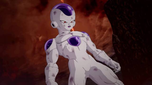 Dragon Ball Sparking Zero Frieza branching paths: Frieza standing victorious after the fight with Goku on Namek.