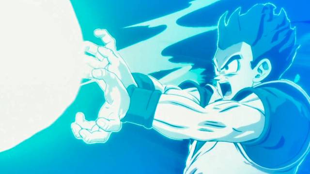 Dragon Ball Sparking Zero tips and tricks: Gohan is unleashing a powerful Kamehameha blast from his hands while screaming.