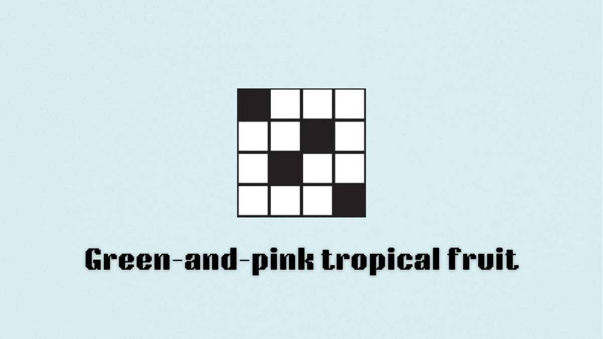 green and pink fruit nyt mini crossword graphic