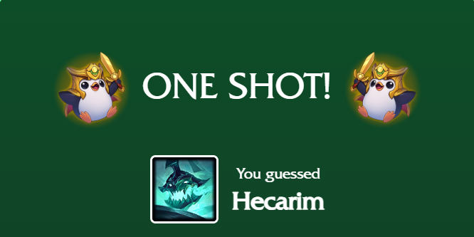 loldle one shot hecarim answer