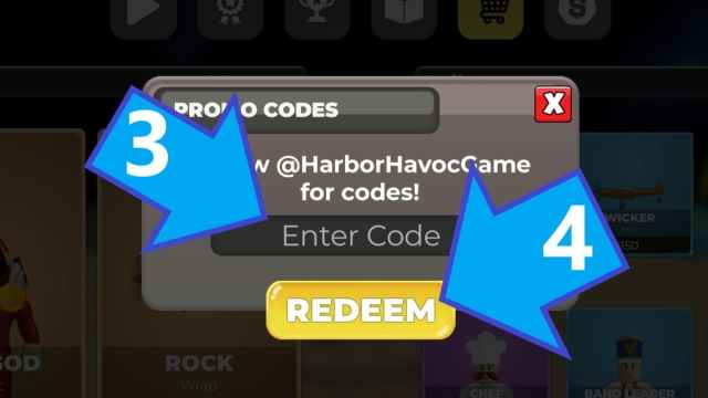 How to redeem Harbor Havoc codes.