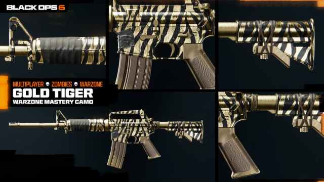 Gold Tiger camo in Black Ops 6