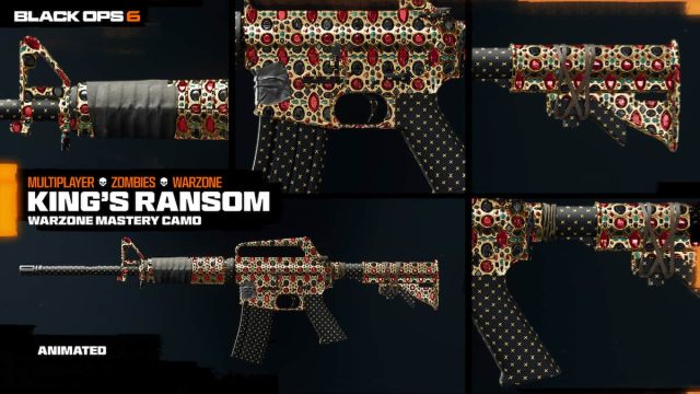 King's Ransom camo in Black Ops 6