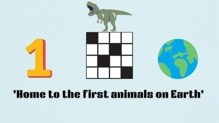 'Home to the first animals on Earth' NYT Mini Crossword image