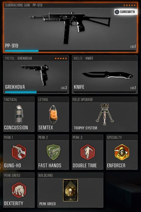 PP-919 class setup in Black Ops 6 multiplayer