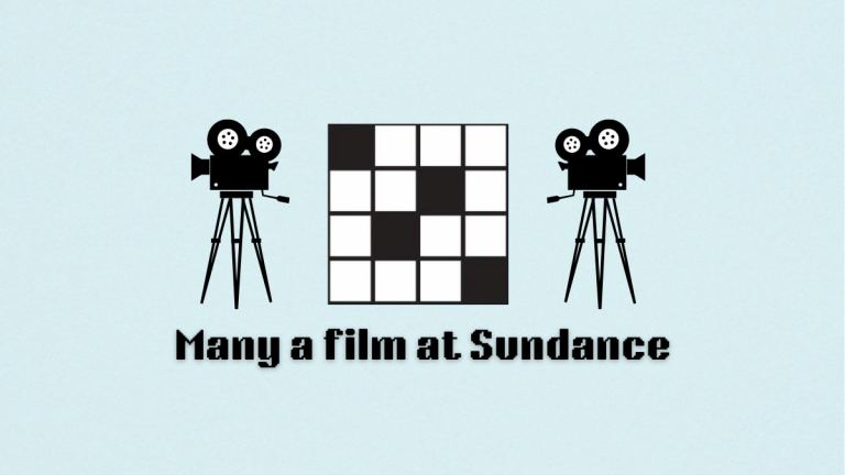 The Many a film at Sundance NYT Mini Crossword clue.