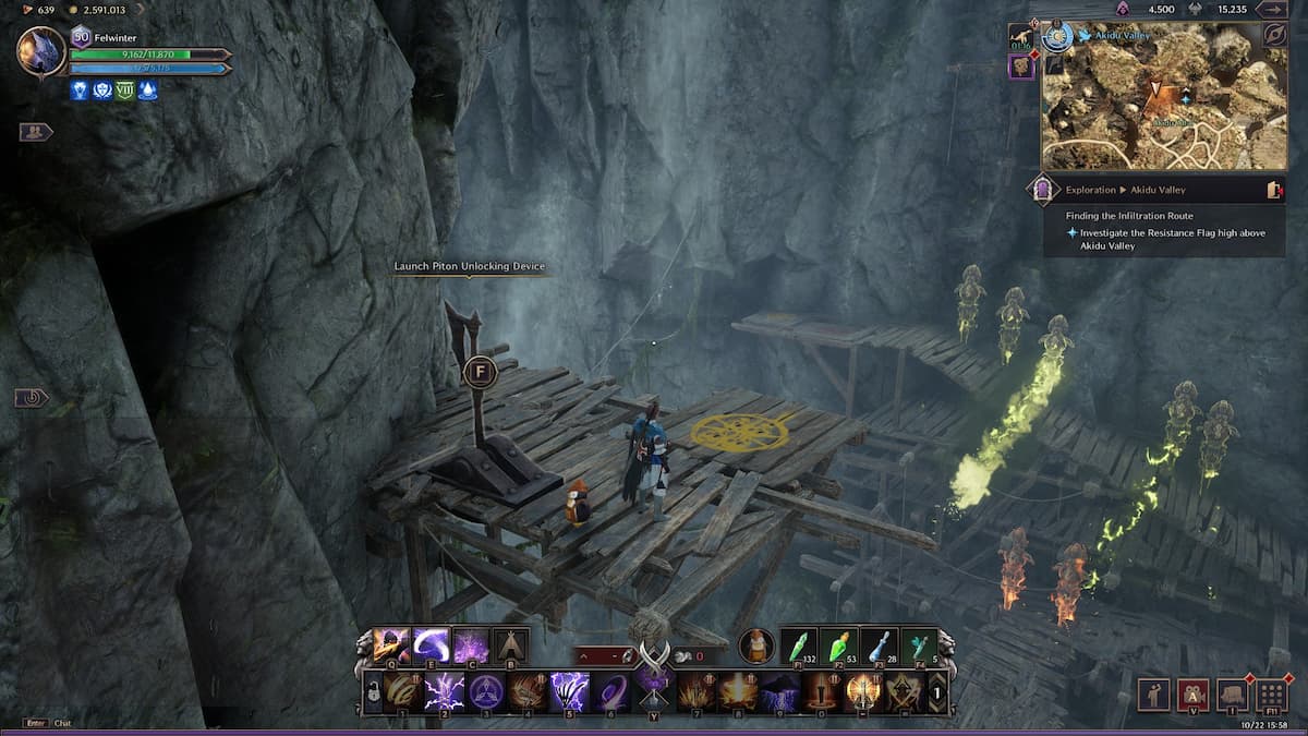 Character near the level in the jumping puzzle in Throne and Liberty