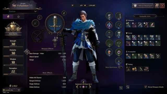 Greatsword and Dagger loadout in Throne and Liberty