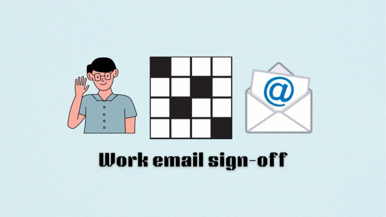 The work email sign-off clue on the NYT Mini Crossword.