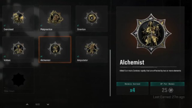 Image showing the Alchemist Medal in Black Ops 6.