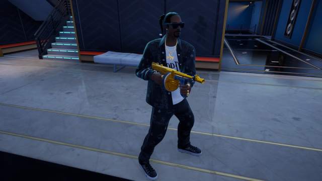 Picture showing the Snoop Dogg boss in Fortnite Remix.