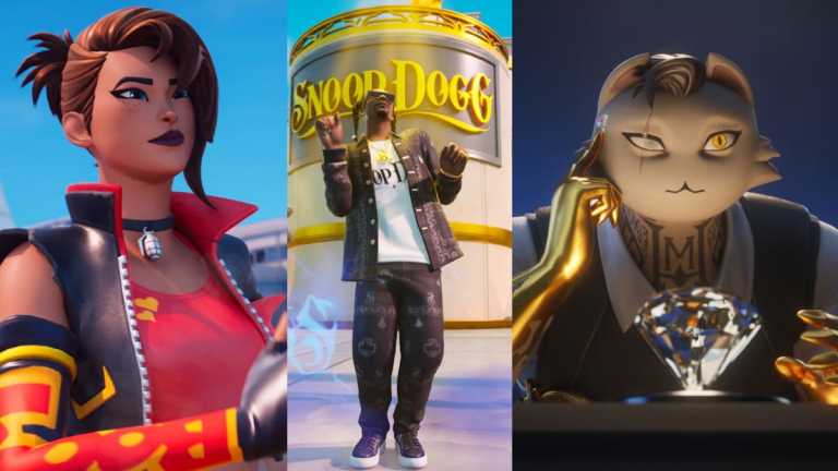 Picture showing all the bosses in Fortnite Remix.