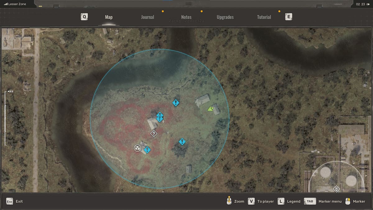 All body locations in poppy field map in STALKER 2.