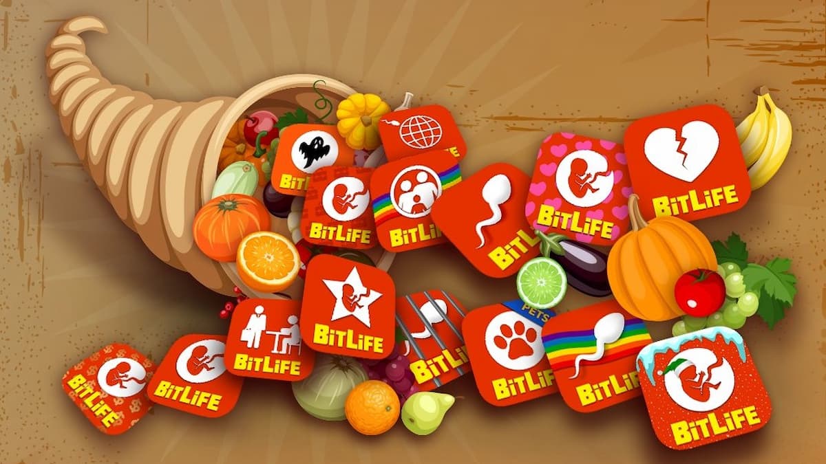 Picture showing the Thanksgiving Scavenger Hunt cover in Bitlife.