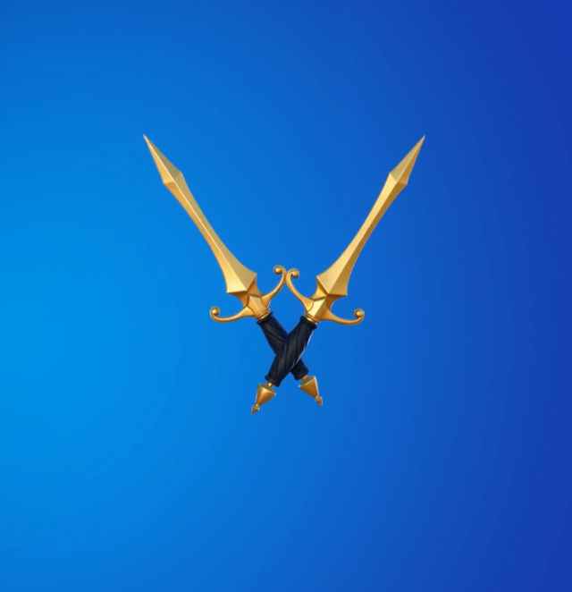 Golden Daggers Pickaxe in Fortnite.