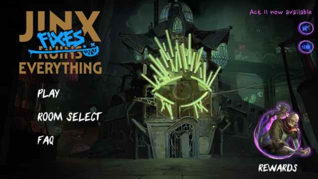 An image from Jinx Fixes Everything of the Act 2 title screen, which features Vander's bar.