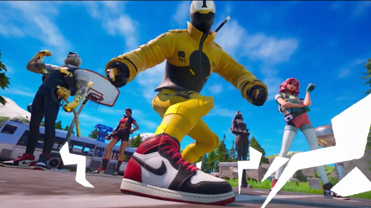 Characters wearing Kicks in Fortnite