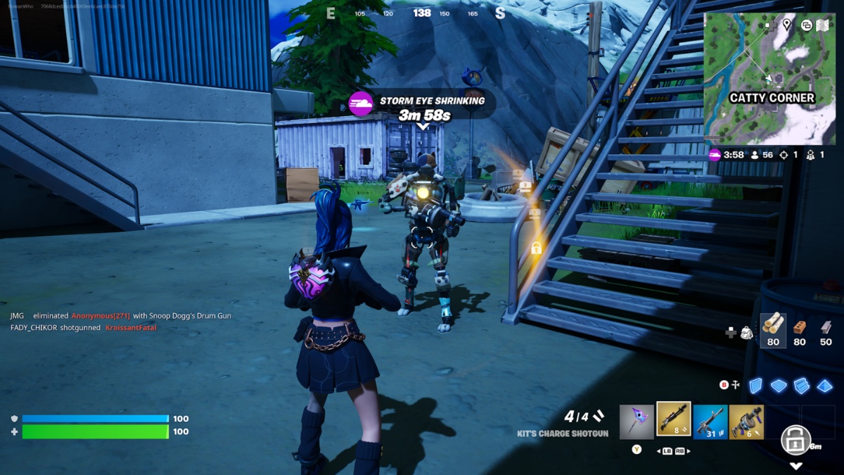 hire kit after beating him in fortnite
