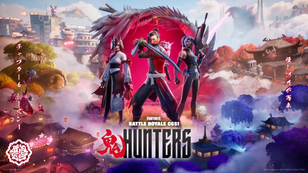 Promo art for Fortnite's Chapter Six, season one, showing Japanese influences.