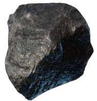 A small lump of black coal from Enshrouded