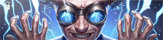 A close-up shot of a mad scientist in a Black Ops 6 Calling Card