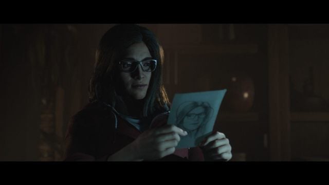 Hannah reading her love letter from Mike at the start of Until Dawn